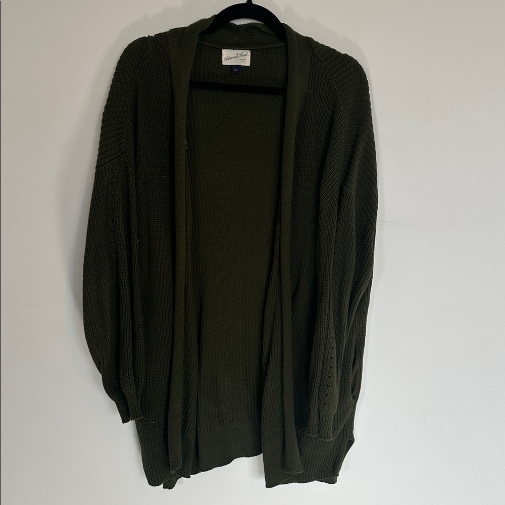 Target Universal Thread Dark Green Cardigan size L
